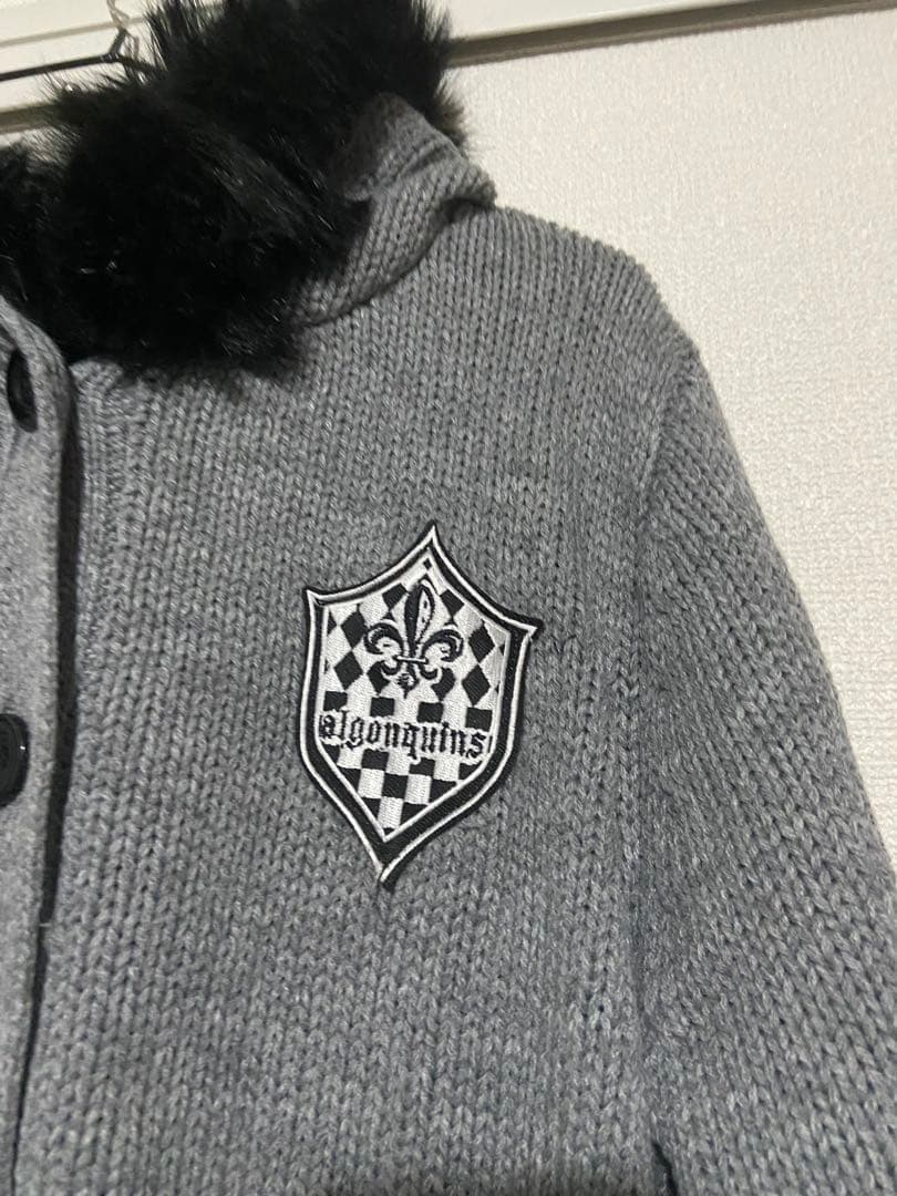 【期間限定セール中】ALGONQUINS ニットパーカー ファー付き