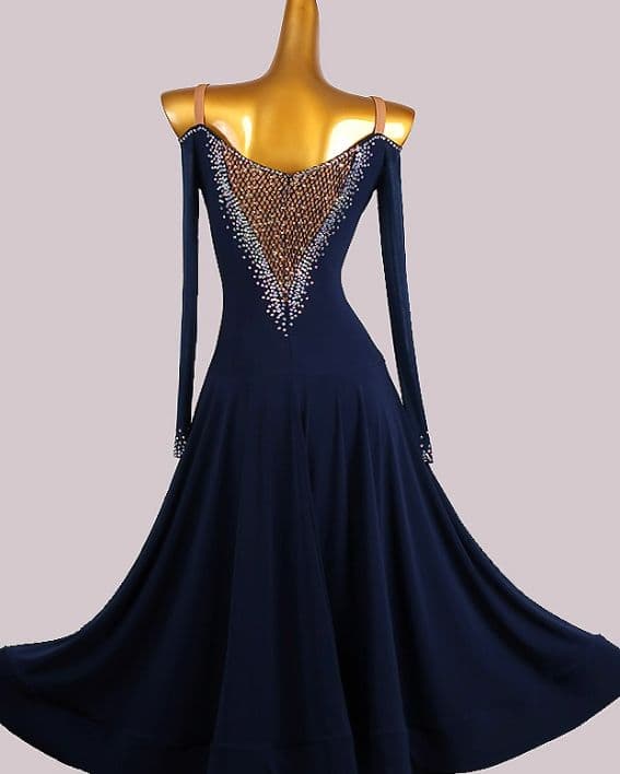 オーダーメイド　社交ダンス衣装　スタンダードドレス 透けません