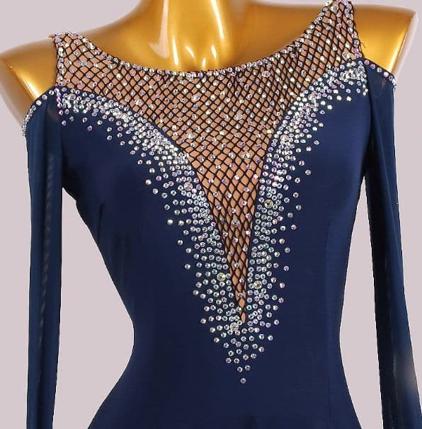 オーダーメイド　社交ダンス衣装　スタンダードドレス 透けません