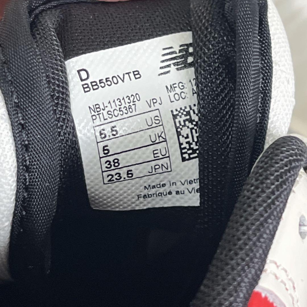 NEW BALANCE BB550VTB シーソルト トゥルーレッドホワイト