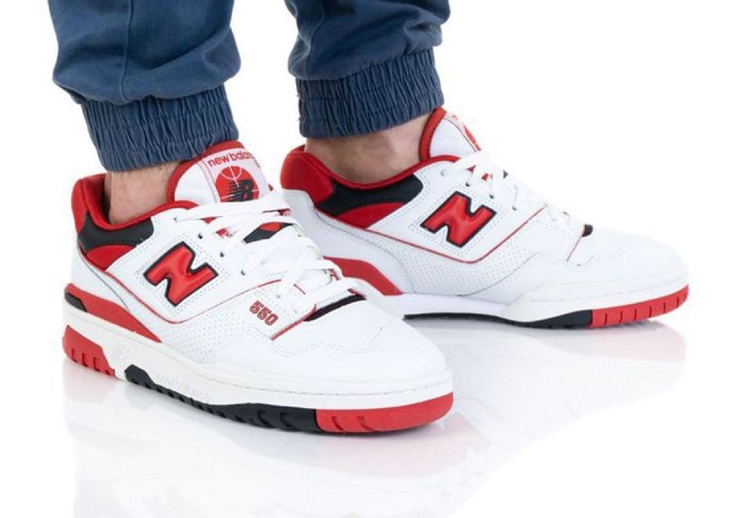 NEW BALANCE BB550VTB シーソルト トゥルーレッドホワイト