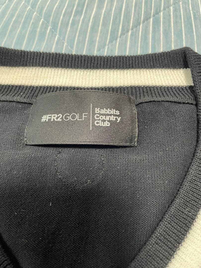 fr2golfエフアールツーゴルフ　ベスト　綿 ニットゴルフウェア 男女兼用