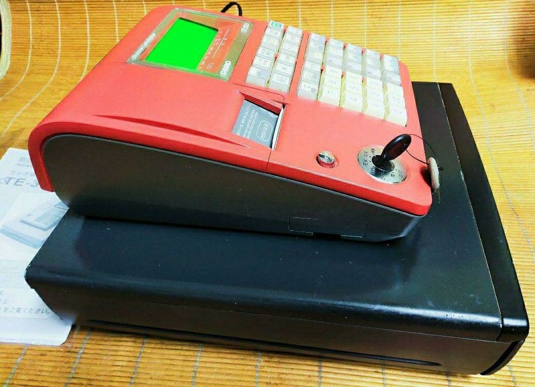 カシオレジスター　TE-300　フル設定無料　送料無料人気機種　441461