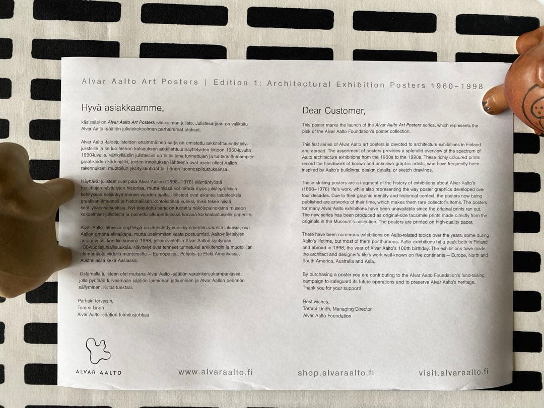 ALVAR AALTO ARCHITETTO ポスターアルバ・アアルト ポスター