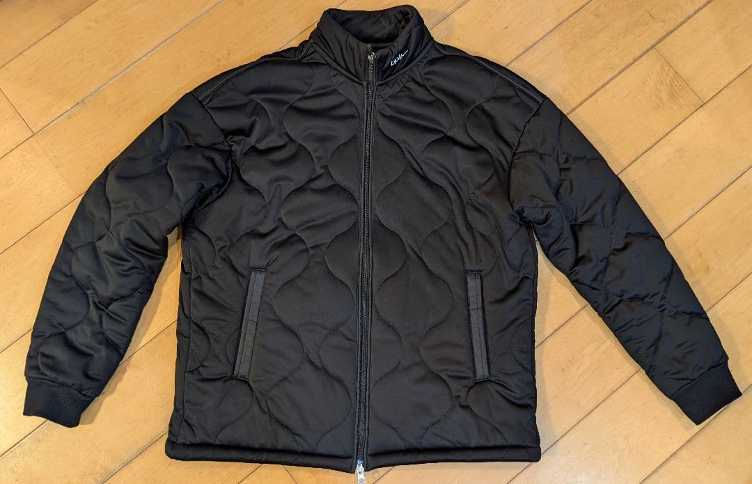 美品beats per minute キルトブルゾン ブラック　Lサイズ