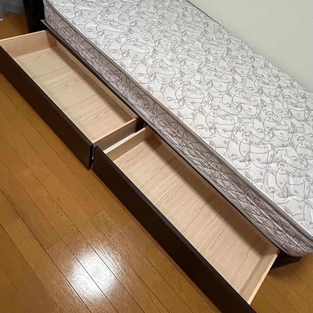 【美品✨】フランスベッド　シングル　マットレス　ベッドフレーム付き