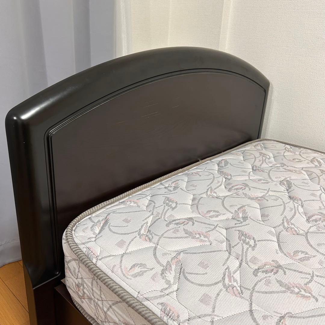 【美品✨】フランスベッド　シングル　マットレス　ベッドフレーム付き