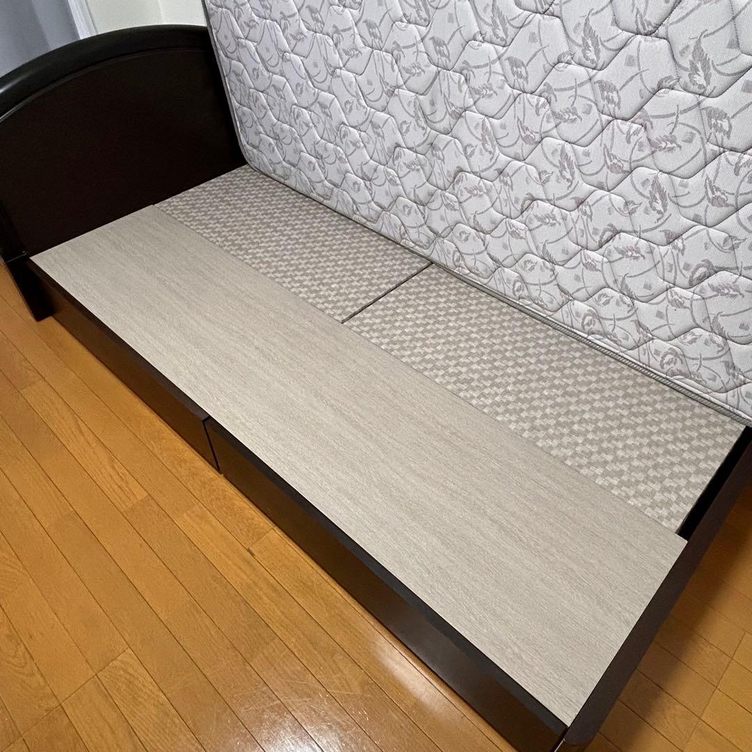 【美品✨】フランスベッド　シングル　マットレス　ベッドフレーム付き