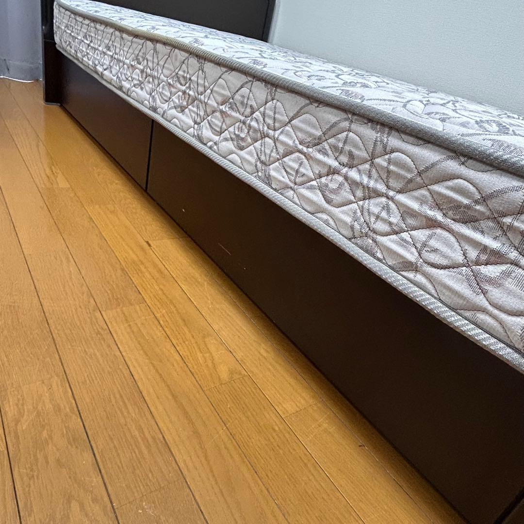 【美品✨】フランスベッド　シングル　マットレス　ベッドフレーム付き