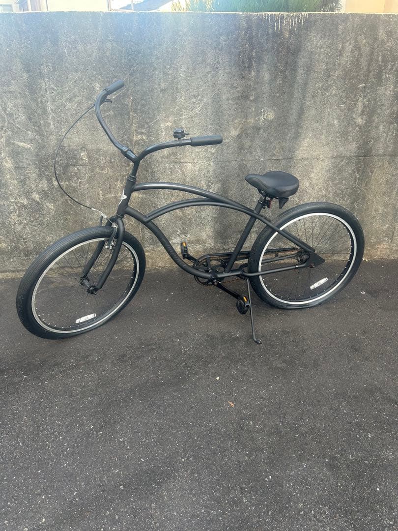 エレクトラ　マットブラックビーチクルーザー　26インチ