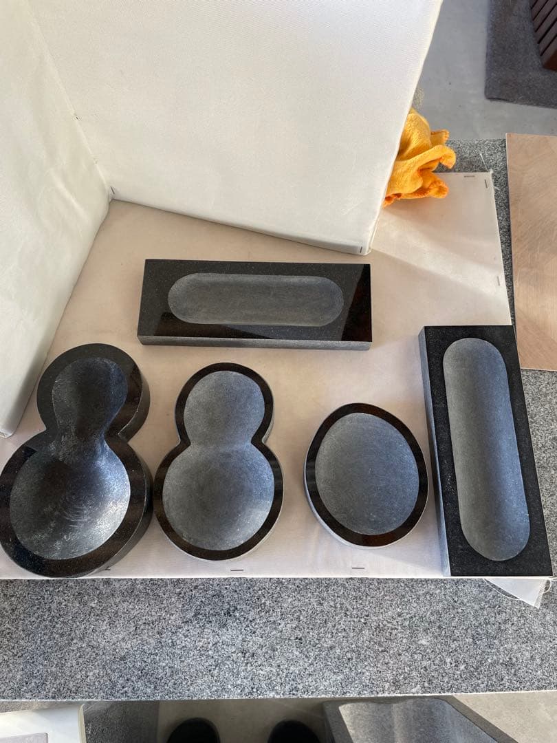 ペン立て　御影石8個＋おしゃれ　トレイ　1個　セット