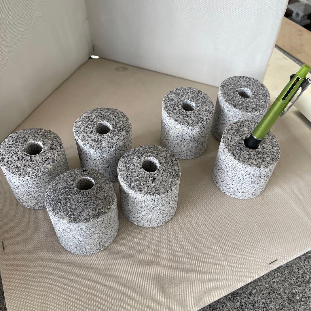 ペン立て　御影石8個＋おしゃれ　トレイ　1個　セット