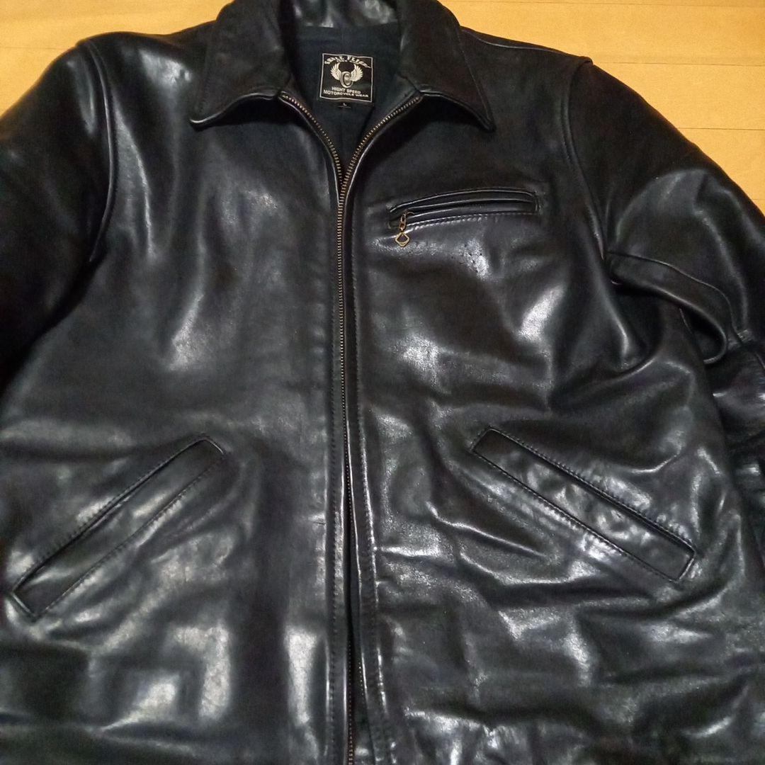 SKULL FLIGHT レザー スポーツジャケット 馬革