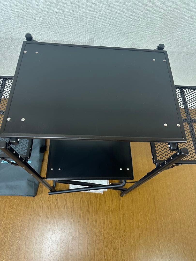 キャンパーズコレクション ブラック タフライト シェルフ 3段