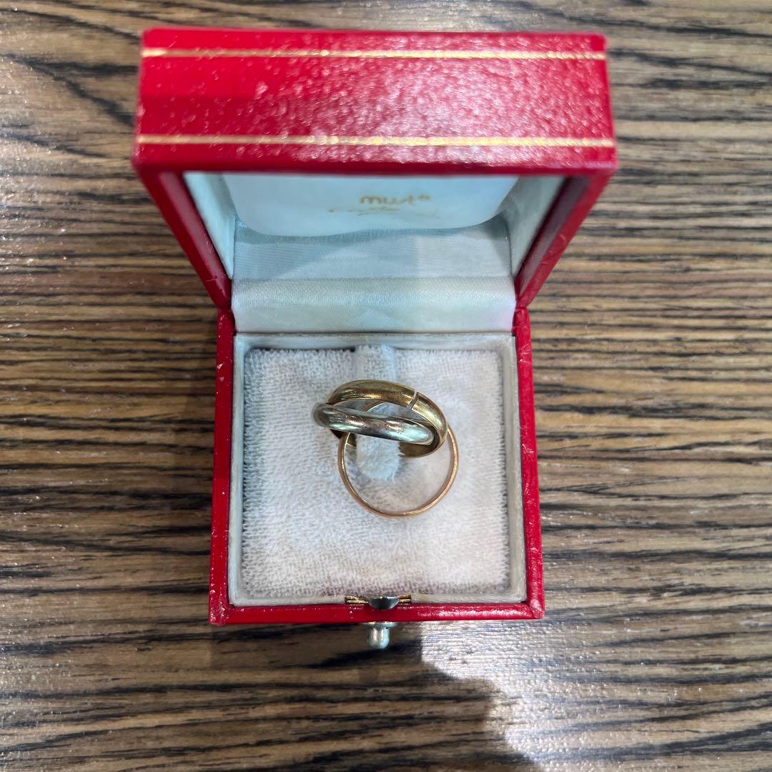 Cartier 3連リング must de Cartier サイズ51 割れあり