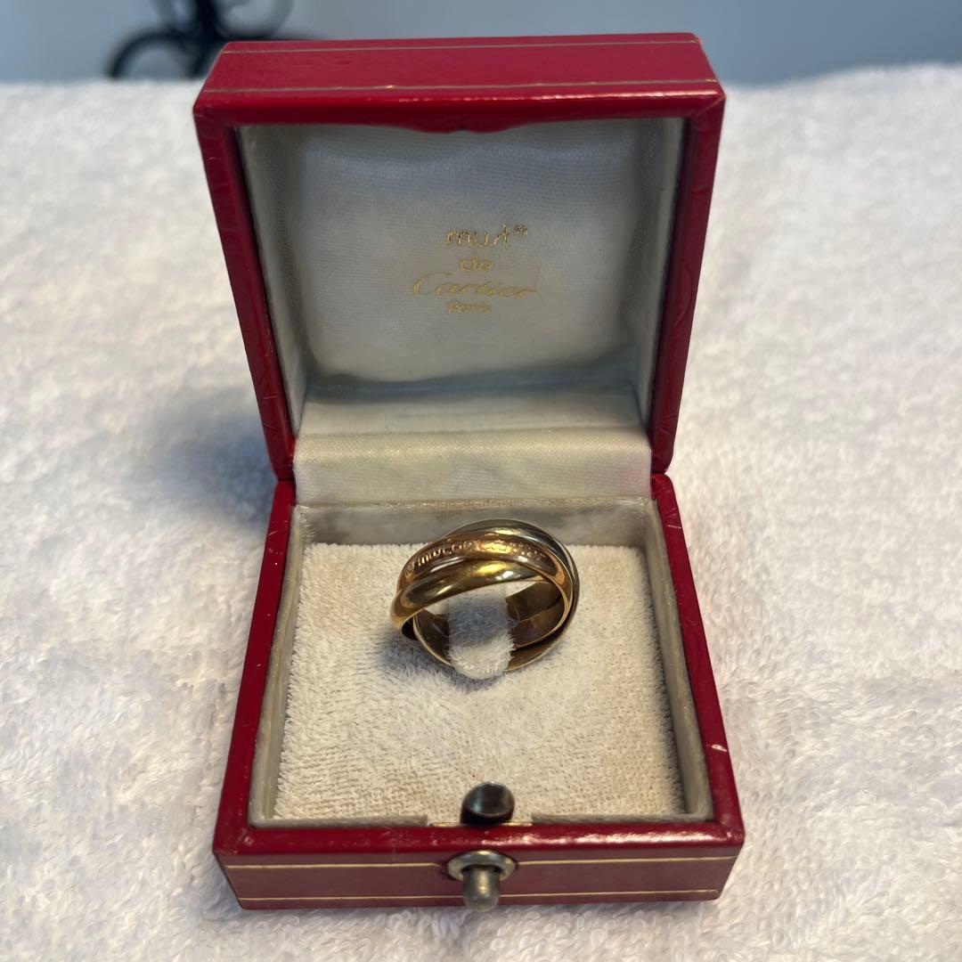Cartier 3連リング must de Cartier サイズ51 割れあり
