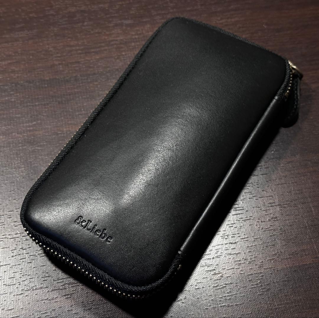 &liebe 文具にこだわる人のジップペンケース　【栃木レザー】