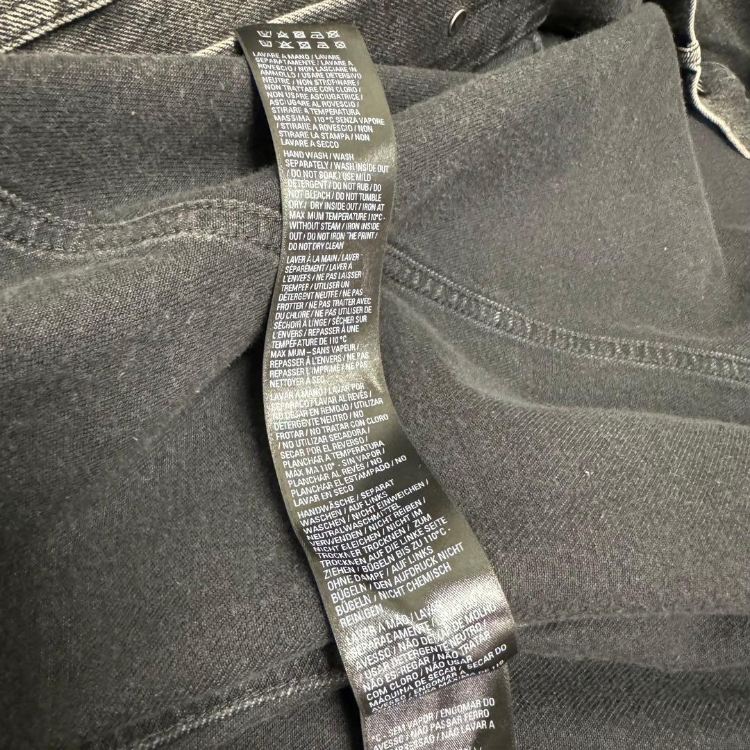 BALENCIAGA サイズ1 22ssメタルロゴウォッシュド デニムジャケット