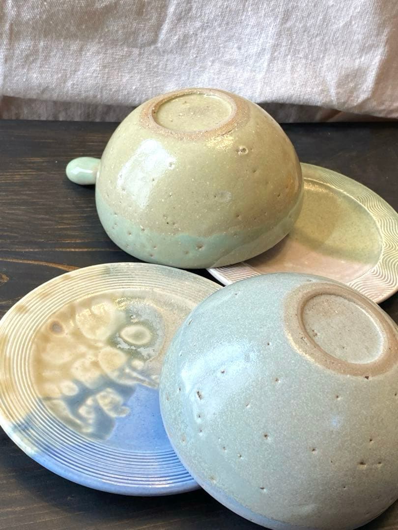 竹村良訓　スープカップ　２つ　貴重　とんすい　カフェオレボウル　一点もの　作家