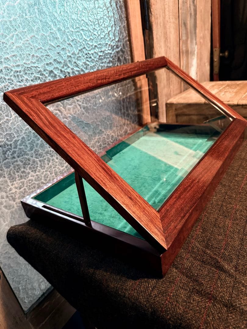 木製 ガラスショーケース コレクションケース ディスプレイケース
