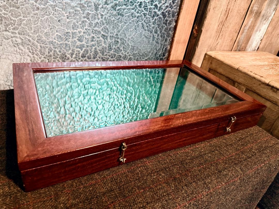 木製 ガラスショーケース コレクションケース ディスプレイケース
