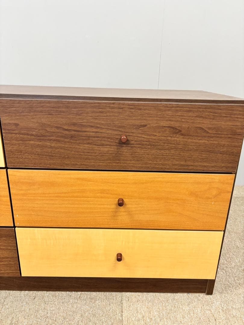 チェスト 6段 木製 ミッドセンチュリー 北欧風 収納家具 中村敬木工 引取限定