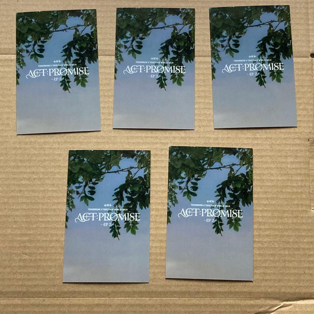 TXT ACT:PROMISE EP.2 韓国 仁川 トゥバ トレカ 5枚