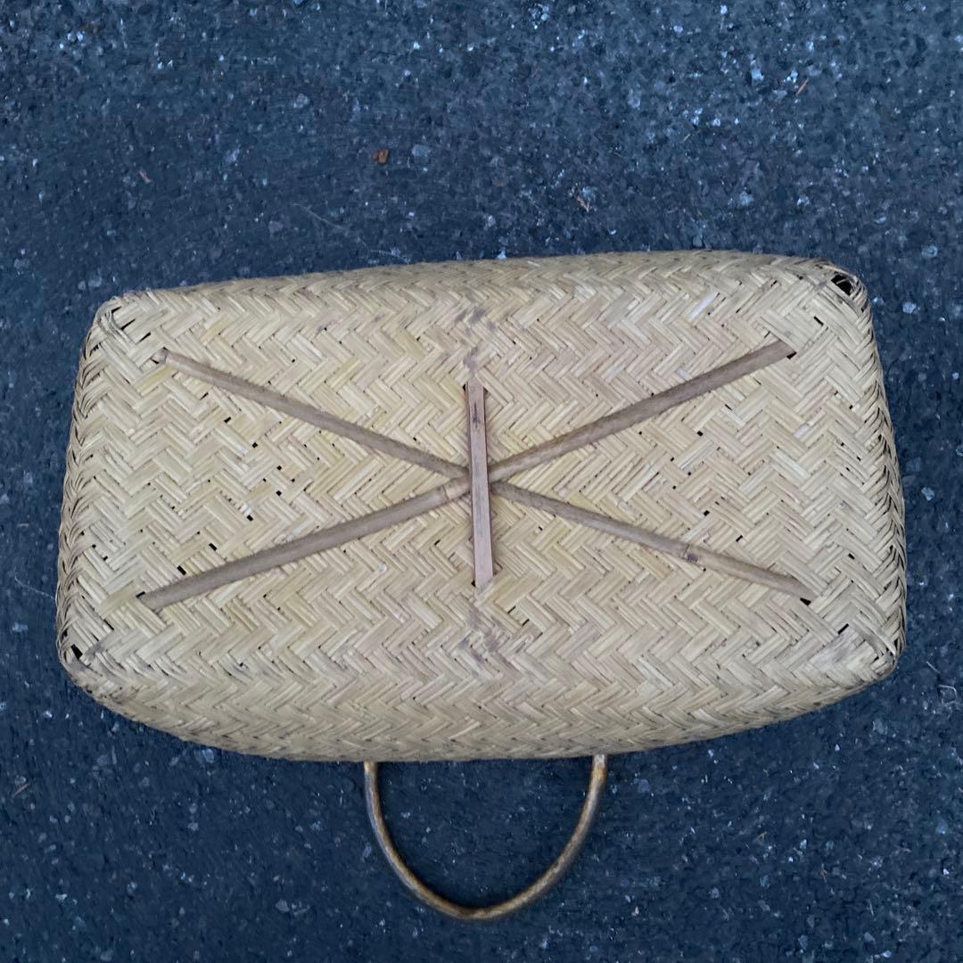 竹製　市場籠　バスケット　手提げ籠