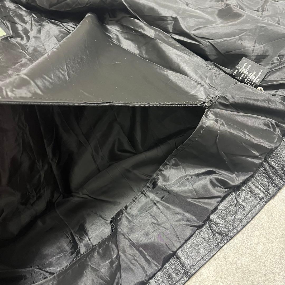 80s 90s vintage レザージャケット 本革 短丈 黒色　y2k