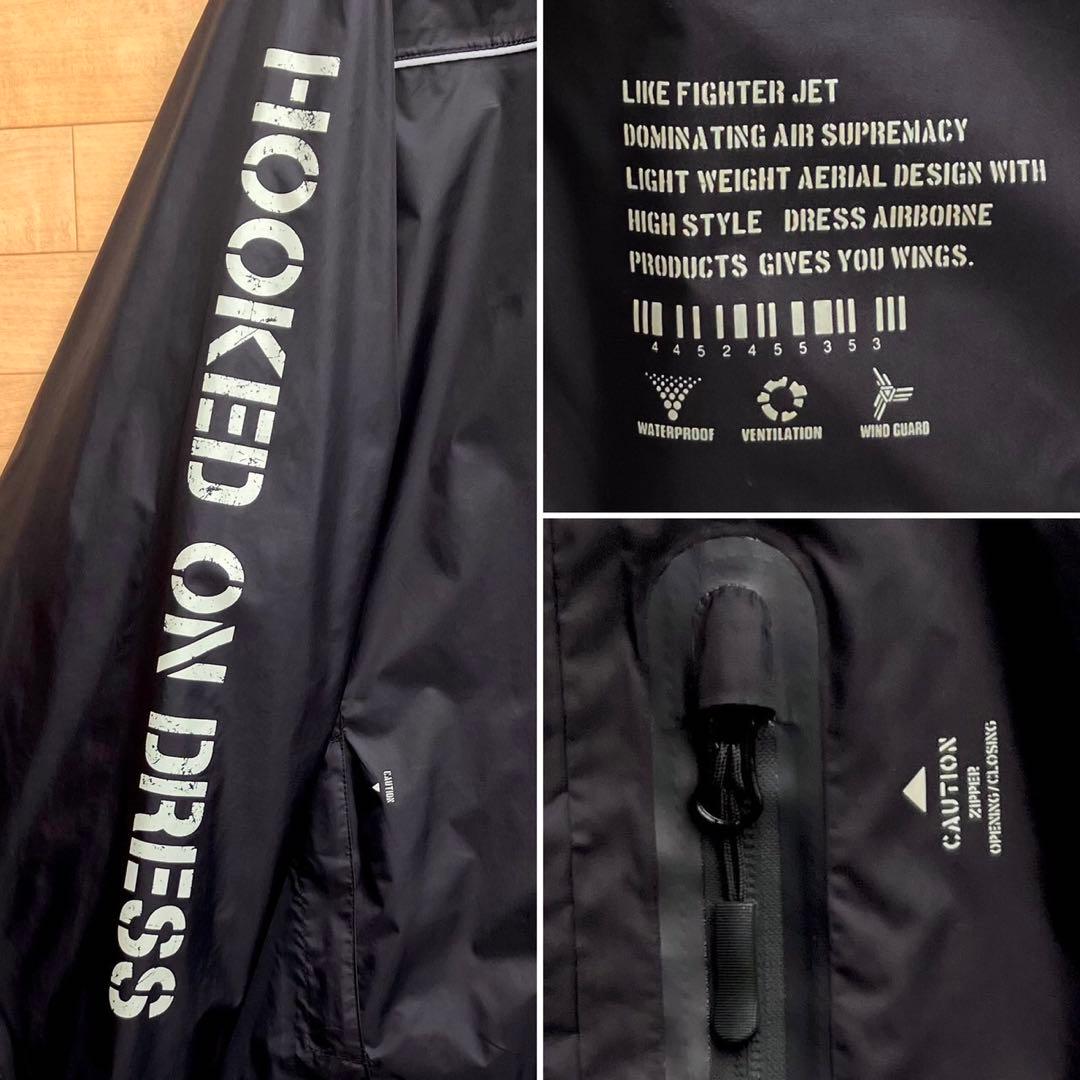 4XL DRESS エアロ レインウェア エアボーン フィッシングスーツ