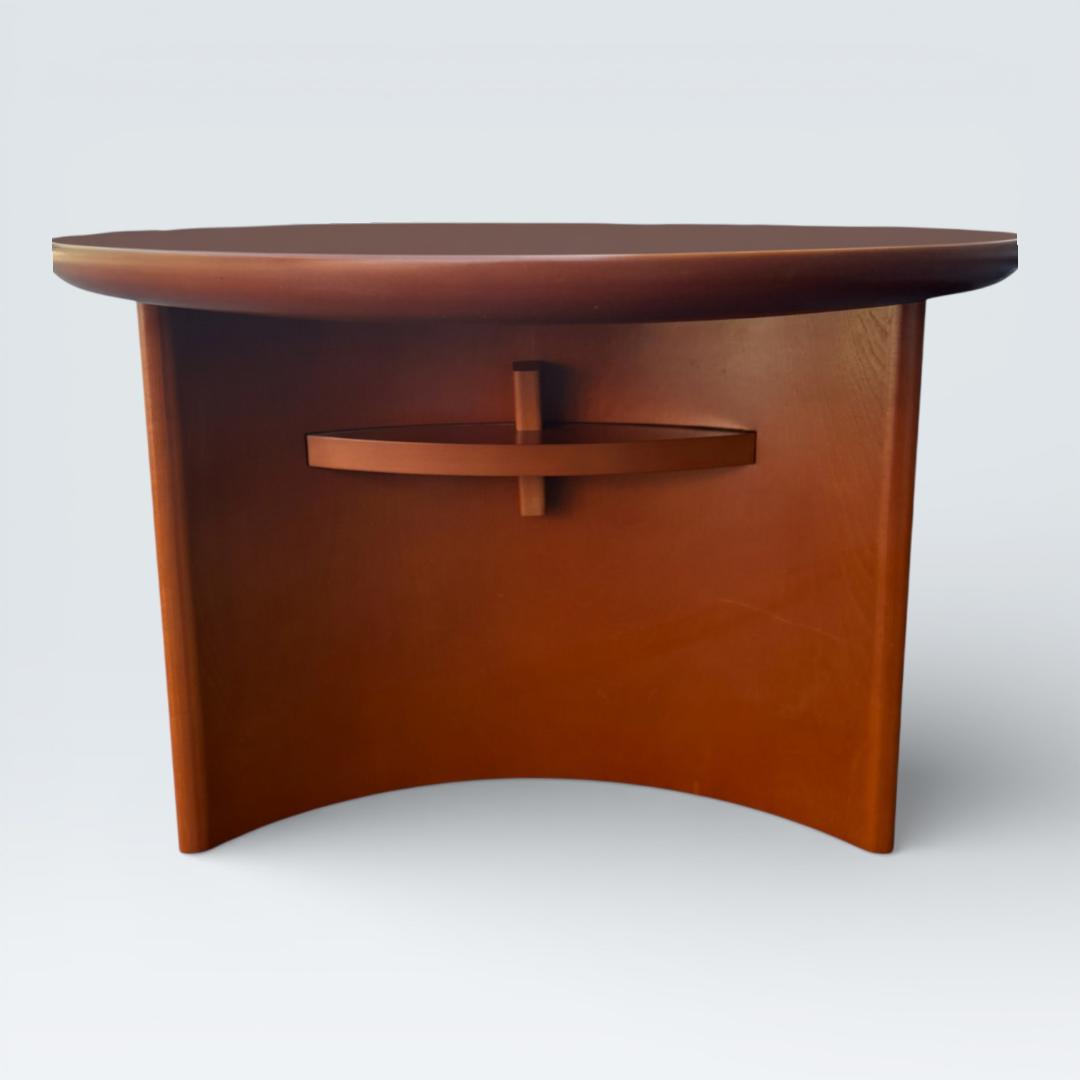 【期間限定セール】HUKLA リビングテーブル オーバル 木目 140cm