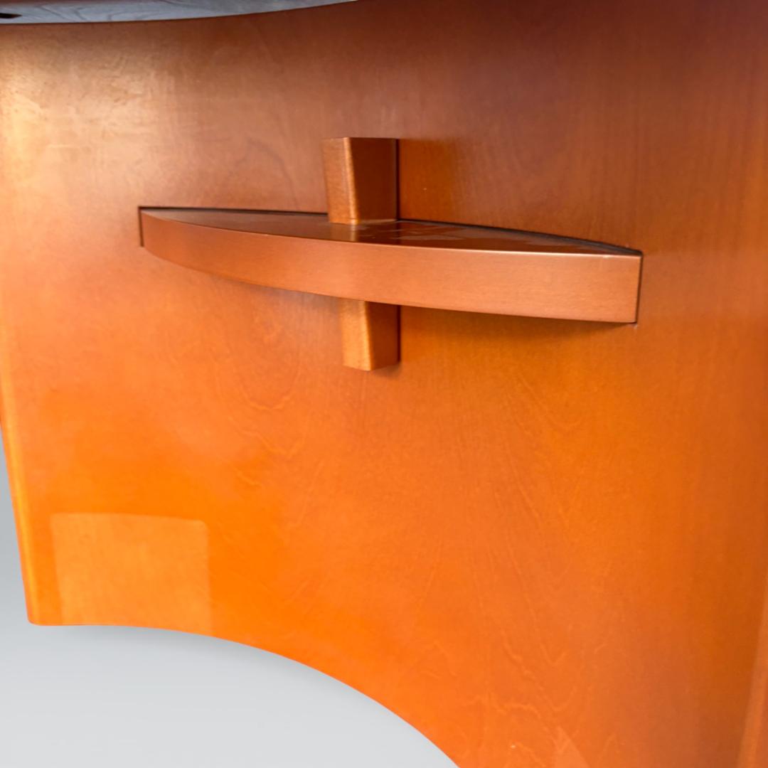 【期間限定セール】HUKLA リビングテーブル オーバル 木目 140cm