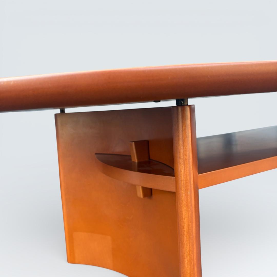 【期間限定セール】HUKLA リビングテーブル オーバル 木目 140cm