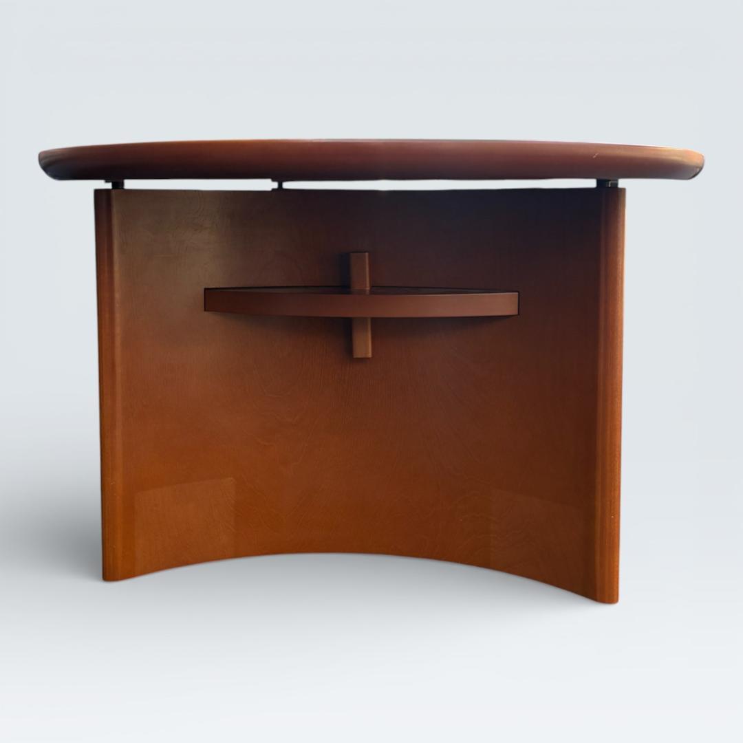 【期間限定セール】HUKLA リビングテーブル オーバル 木目 140cm