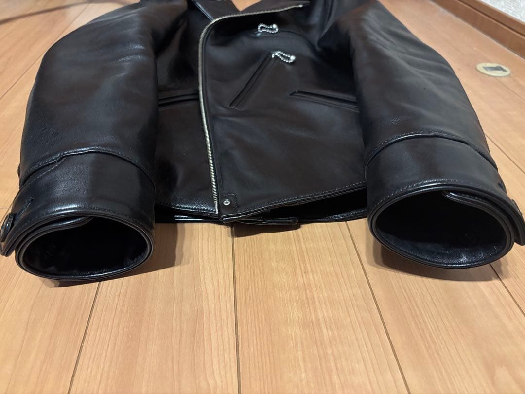 ファインクリークレザーズ　Nowk　レザースポーツジャケット　36　黒　馬革