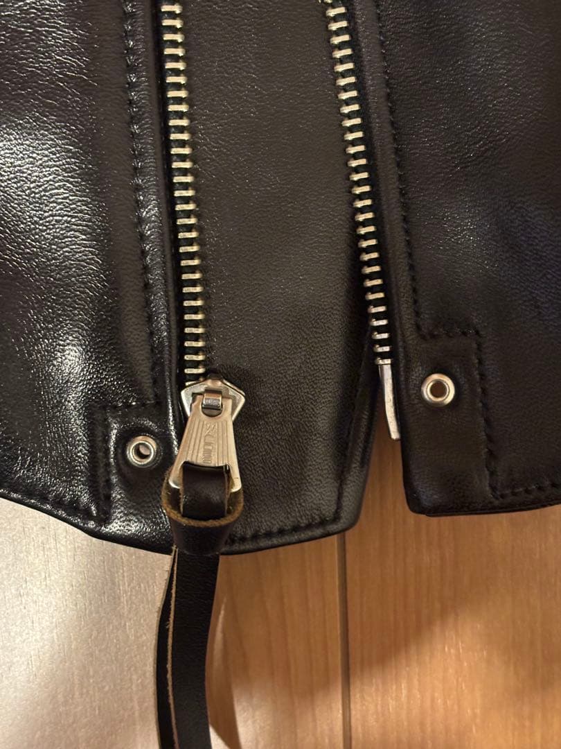 ファインクリークレザーズ　Nowk　レザースポーツジャケット　36　黒　馬革