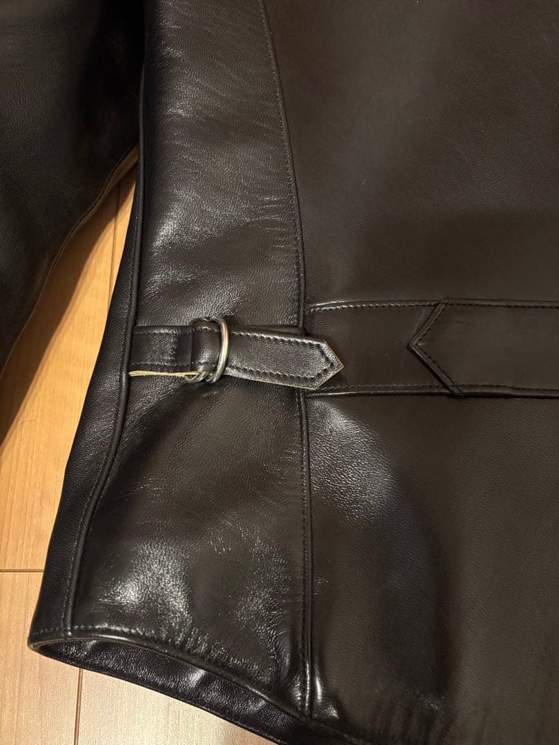 ファインクリークレザーズ　Nowk　レザースポーツジャケット　36　黒　馬革