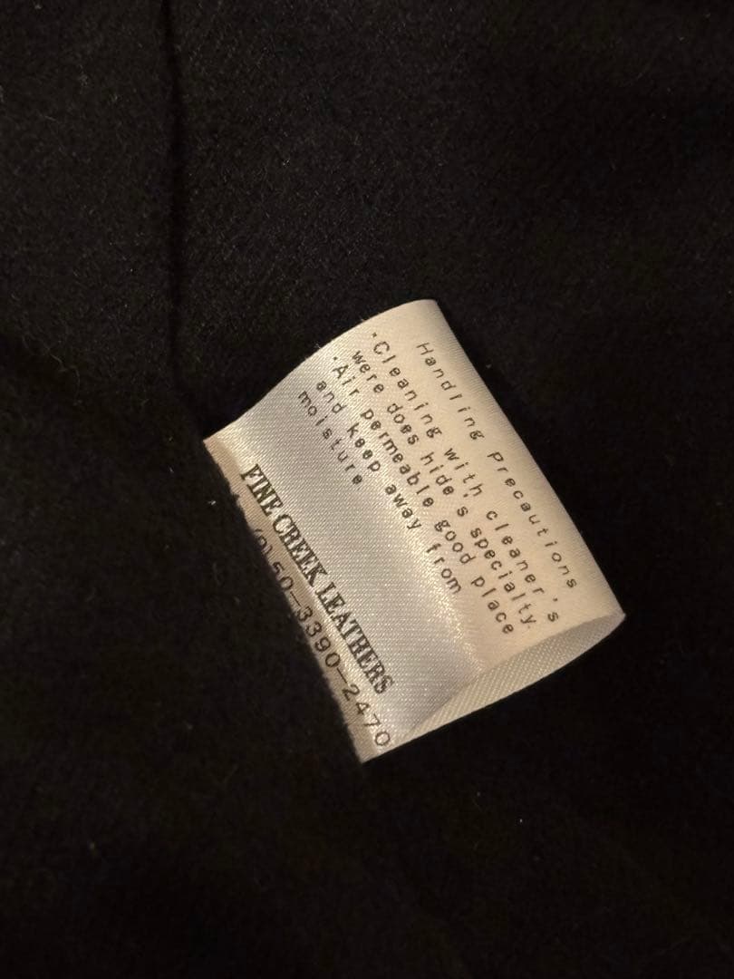 ファインクリークレザーズ　Nowk　レザースポーツジャケット　36　黒　馬革