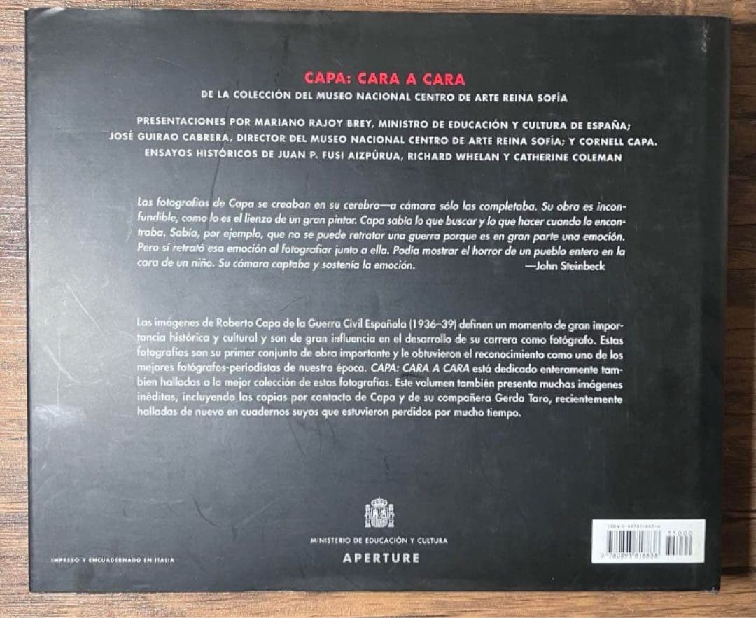 『CARA A CARA』ロバート・キャパ 写真集