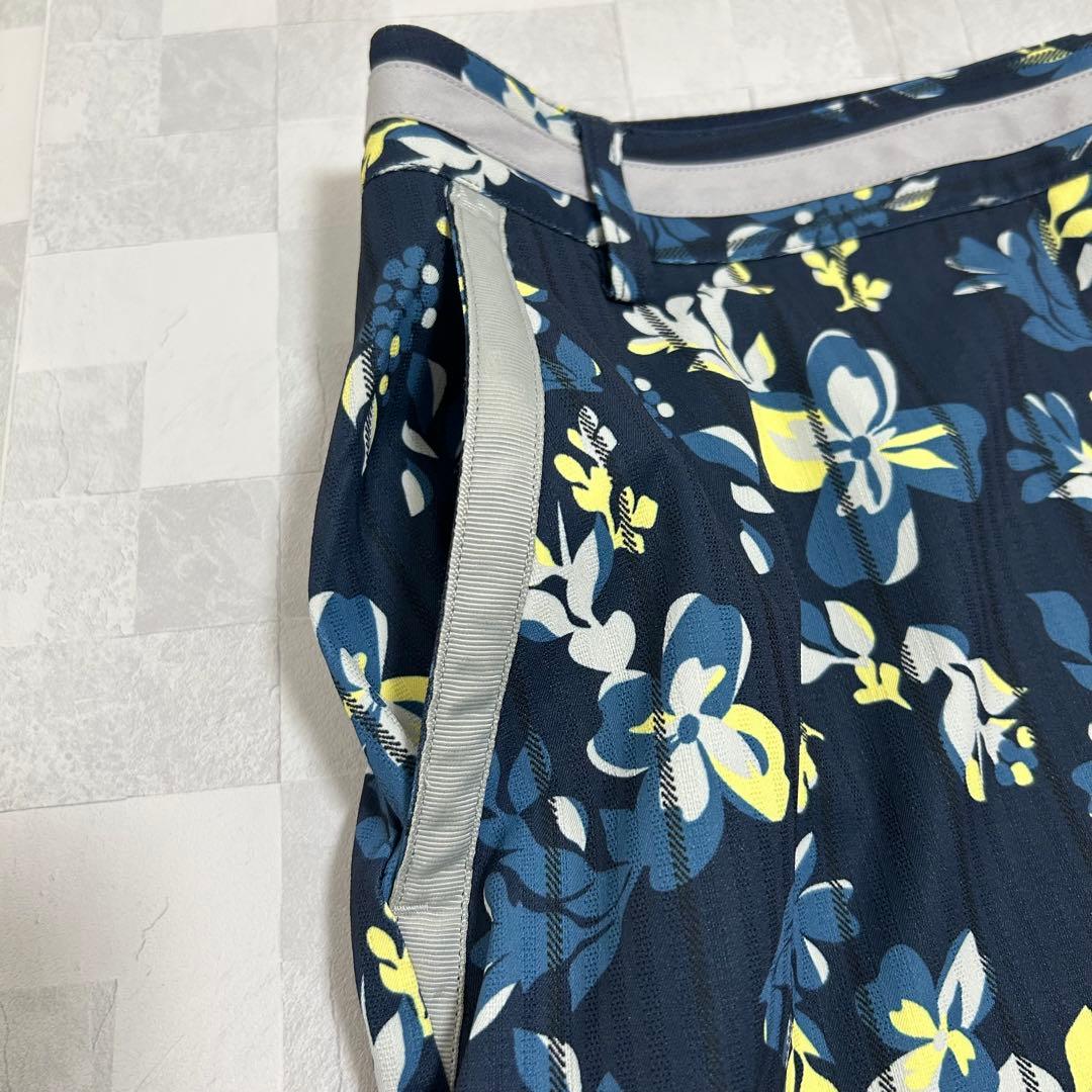美品 キャロウェイ ゴルフウェア セットアップ 花柄 ネイビー Lサイズ 希少