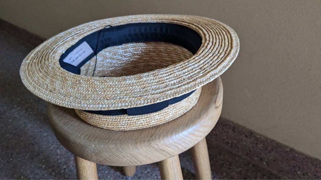 石田製帽　ストローハット　Ｍ