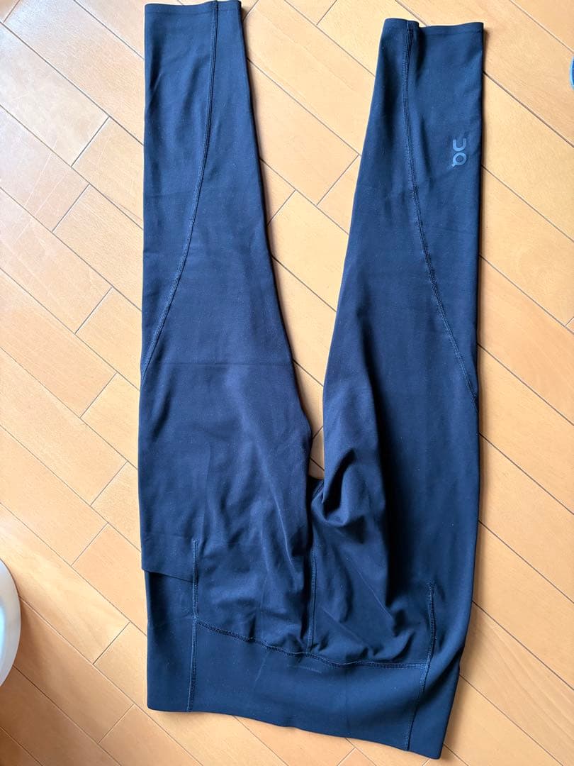 On ブラック ウィメンズ ロングタイツ M