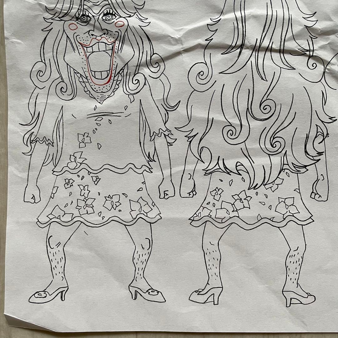 決定稿 1枚 設定資料 ティバニー エリザベス カマバッカ王国 ワンピース