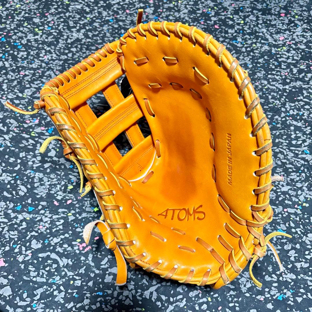タグ付き 展示品 アトムズ ATOMS 日本製 硬式用 ファーストミット 野球