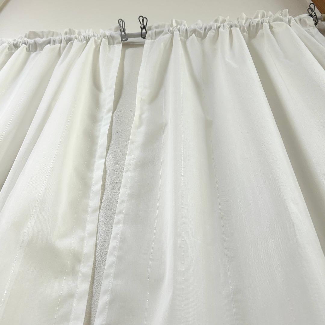 【あやん☆プロフ必読☆】ミラーレースカフェカーテン　５枚　オーダー品　上品