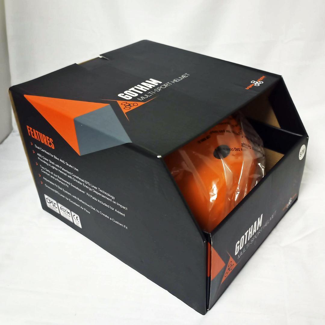 トリプルエイト GOTHAM HELMET ORANGE RUBBER L/XL