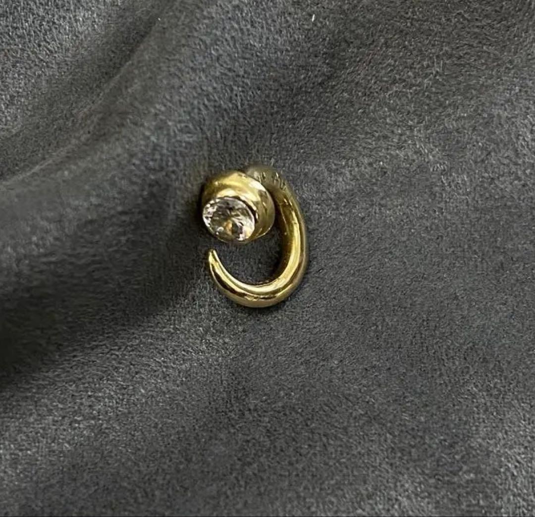 あるじゃん祐天寺K18ゴールドピアス ジルコニアストーン付き　送料込み