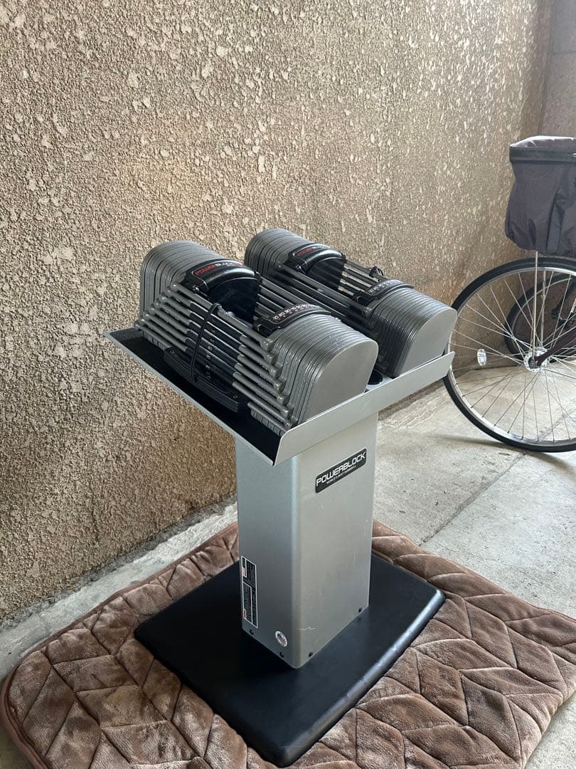 POWERBLOCK 41kgペア 可変式ダンベル スタンド付き