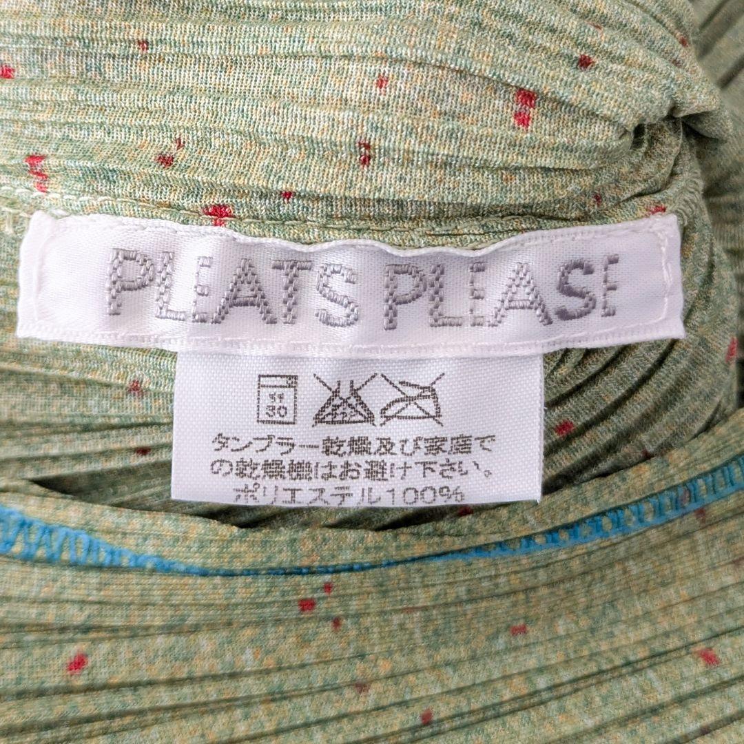 プリーツプリーズ　イッセイミヤケ　マーブル柄　プリーツ　ロングワンピース　3