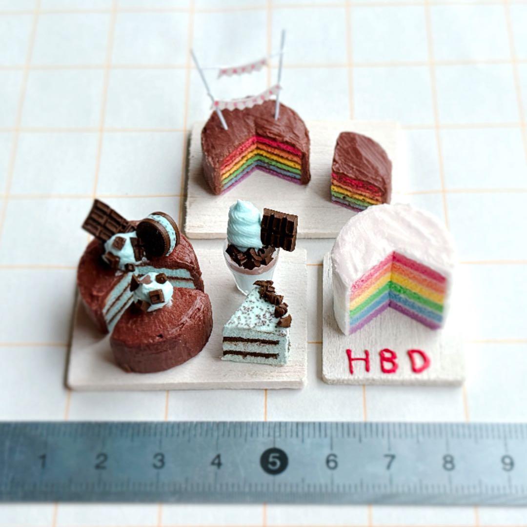 ミニチュアスイーツ　バースデーケーキスペシャルセット　ミニチュアフード